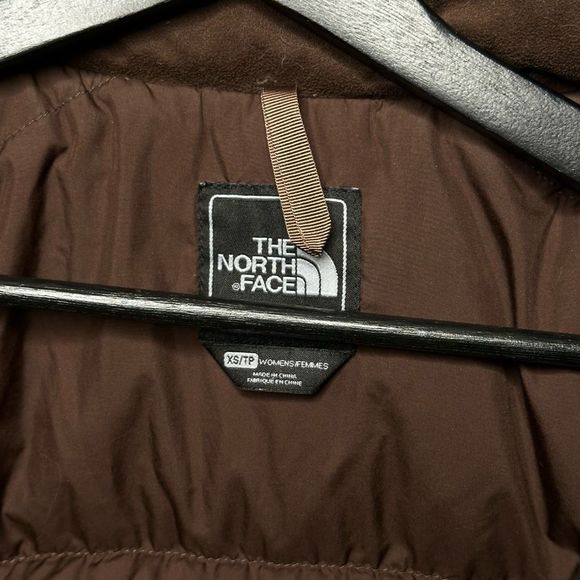 The North Face Nuptse 700 Down Brown Puffer Vest Womens XS - Picture 5 of 5
